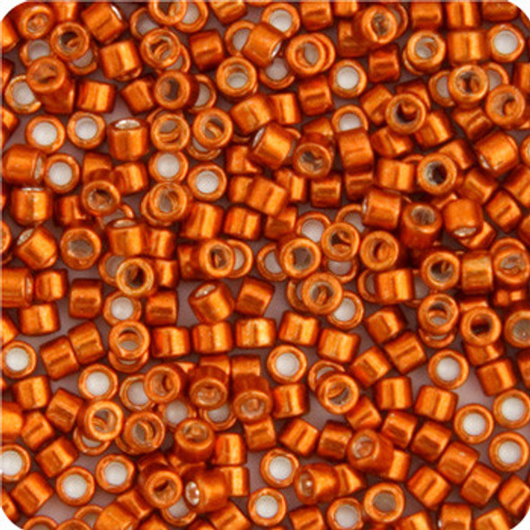 Delica Beads Size 11 Rd Burnt Orange Op Galv 5.2G Vial