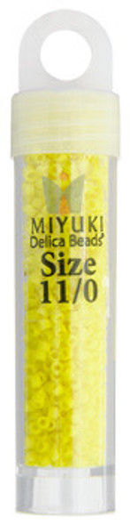 Delica Beads Size 11 Rd Op. Yellow 5.2G Vial Miyuki