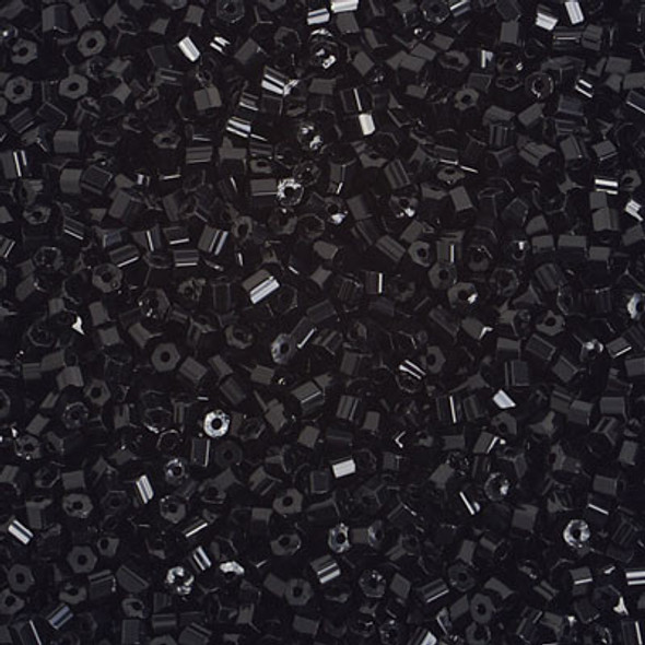 Beads 2- Cut Size 10 Hank Op.Black Preciosa