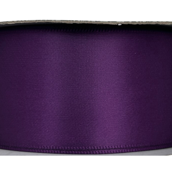 Satin Ribbon By The Roll 1 1/2" 30m Eggplant (#206-9-074)