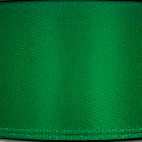 Satin Ribbon By The Roll 3/8"  30m Kelly Green (#206-1-5-022)