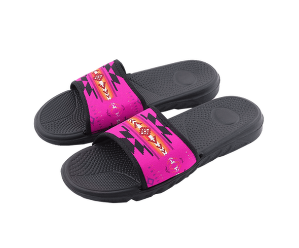 Slippers Southwest Black/Pink  For Women - Size 6-11 Slippers Southwest Black/Pink  For Women - Size 6-11