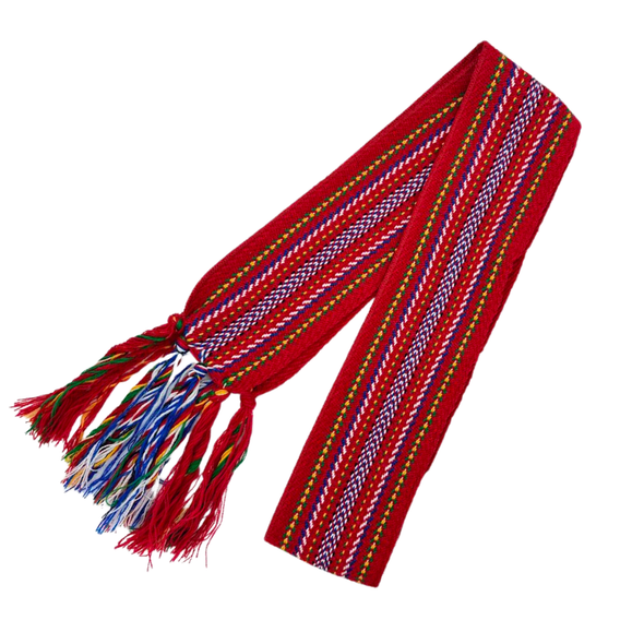 Metis Sash Women Red