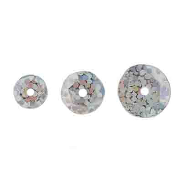 Sequins Round 6-10Mm Silver Hologram