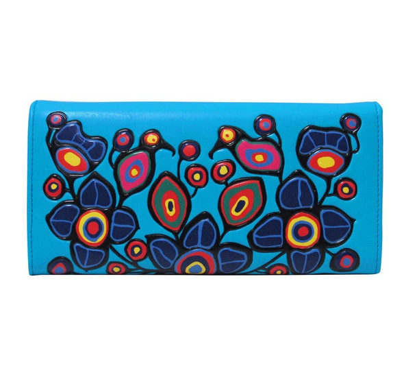 Wallet Flowers & Birds Norval Morrisseau