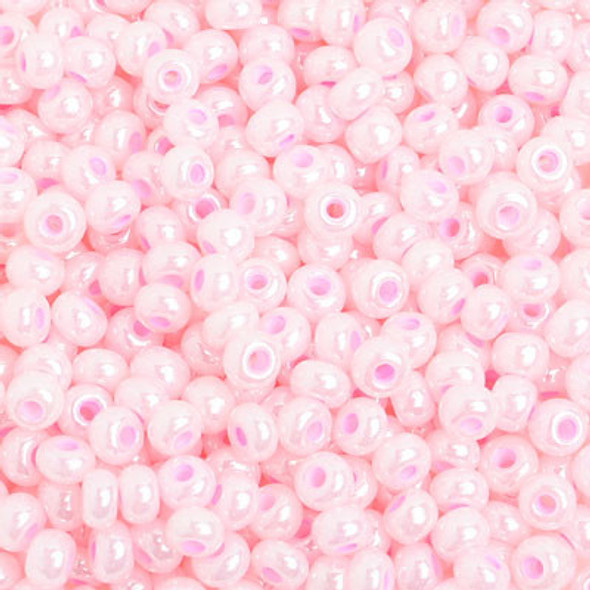 Czech Seed/Pony bead 6/0 Op Pearl D. Pale Pink 500g Preciosa