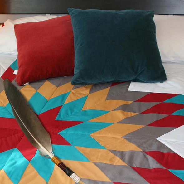 Artisan Star Blanket Indigenous Made Queen Size-Tradition