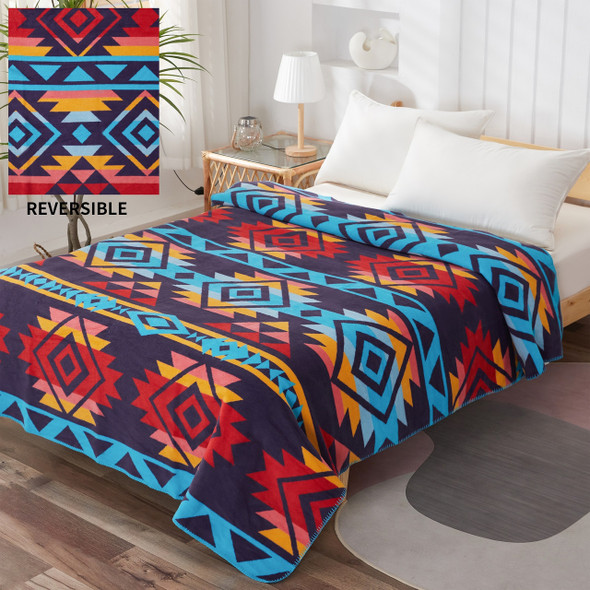 Cotton Blanket Full Purple Thunder Spirit 62" X 84"