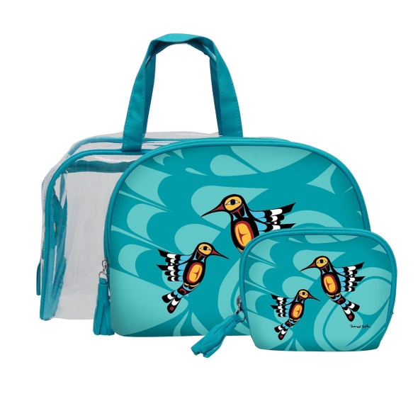 Cosmetic Bag Artists 3pcs Hummingbird