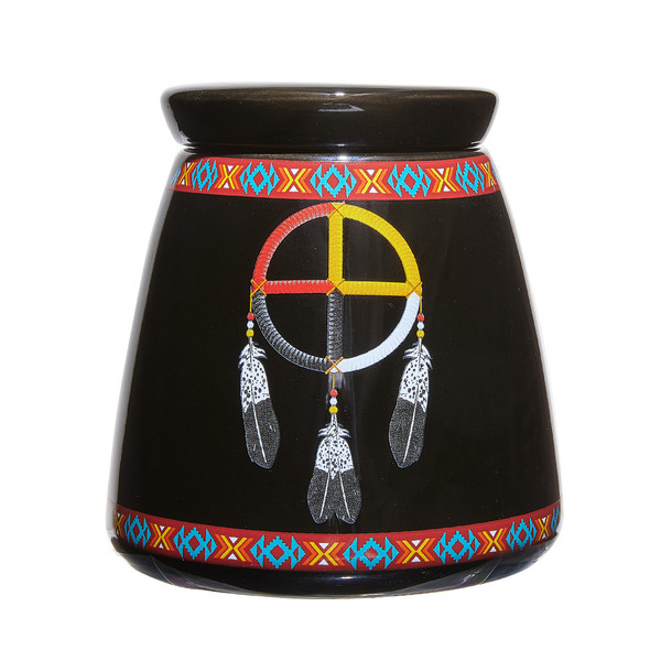 Ceramic Canister Set 3Pc Medicine Wheel