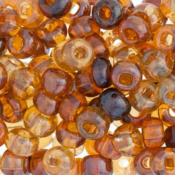 Czech Seedbead 2 Topaz Luster Mix 22g Vial