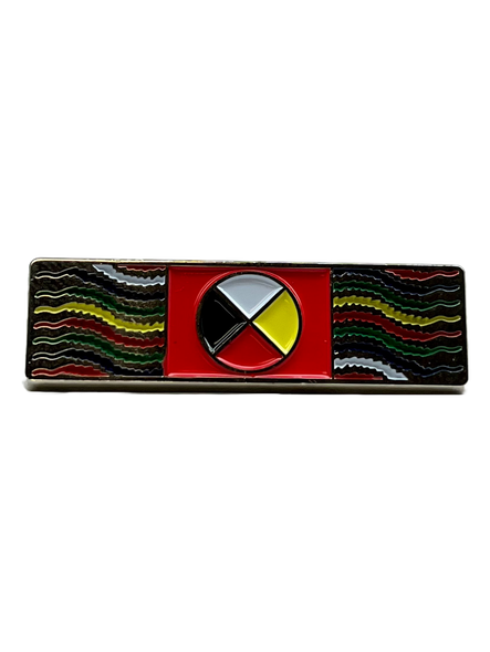 Lapel Pin Medicine Wheel Arrowhead Sash