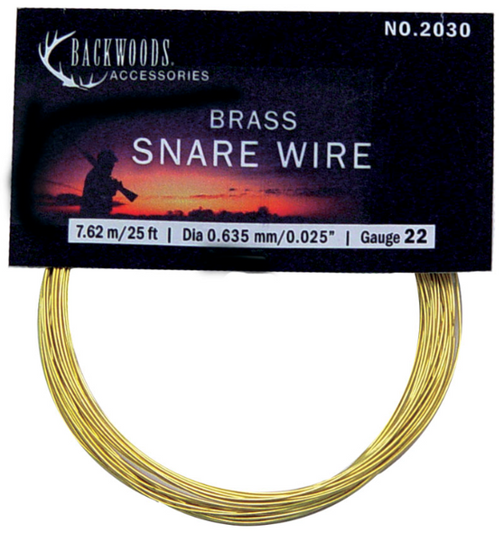 Snare Wire -22 Gauge 25 Ft -Brass