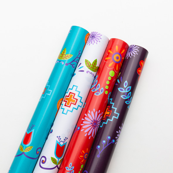 Wrapping Paper 30"X14' New Collection Floral