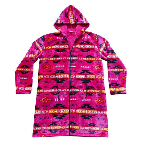Long Jacket Ladies Pink Southwest Long Jacket Ladies Pink Southwest