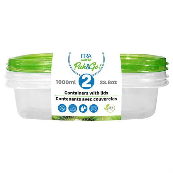 Storage Container 2 Pack 33.8oz/1000ml