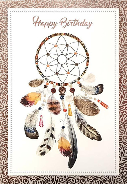 Birthday Card with Dream Catcher (03557)