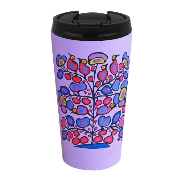 Travel Mug Artists "Woodland Floral" Norval Morrisseau