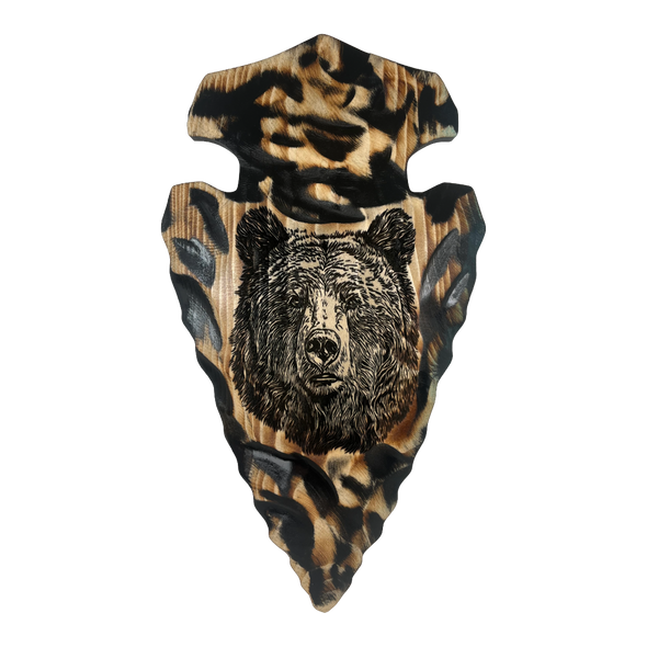 Arrowhead Plaque - Bear Head Arrowhead Plaque - Bear Head
