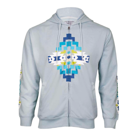 Ladies Hoodie Zip-up Solstice Grey