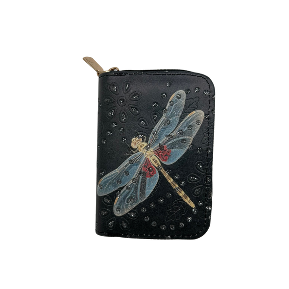 Card Wallet Dragonfly  W Rhinestones
