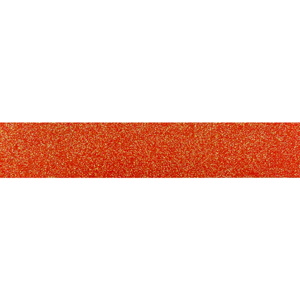 Ribbon By The Roll 1 1/2" 25m Glitter -  Orange Ribbon By The Roll 1 1/2" 25m Glitter -  Orange