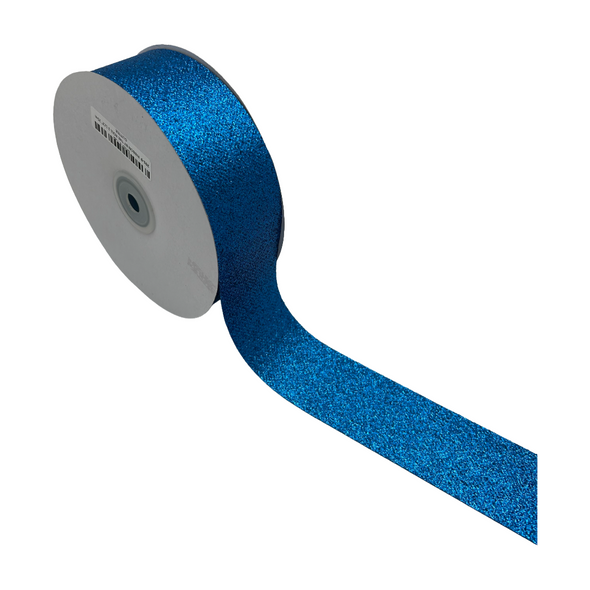 Ribbon By The Roll 1 1/2" 25m Glitter -  Royal