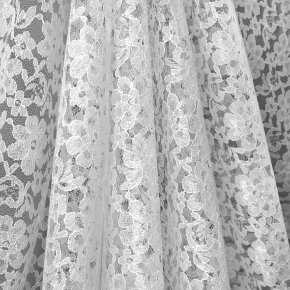 Fabric Lace White - Sold by the Meter