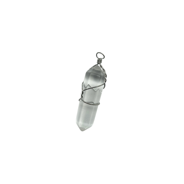 Wire Wrapped Crystal Pendant 1" Wire Wrapped Crystal Pendant 1"