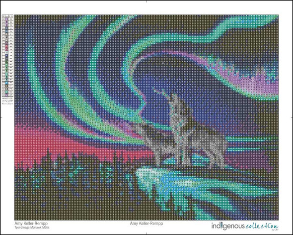 Diamond Art "Sky Dance - Wolf Song" Amy Keller-Rempp