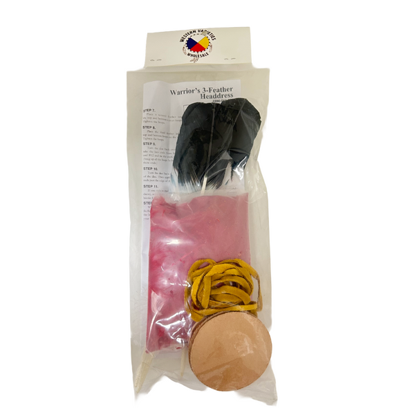 Warrior's 3-feather Headdress Kit Warrior's 3-feather Headdress Kit