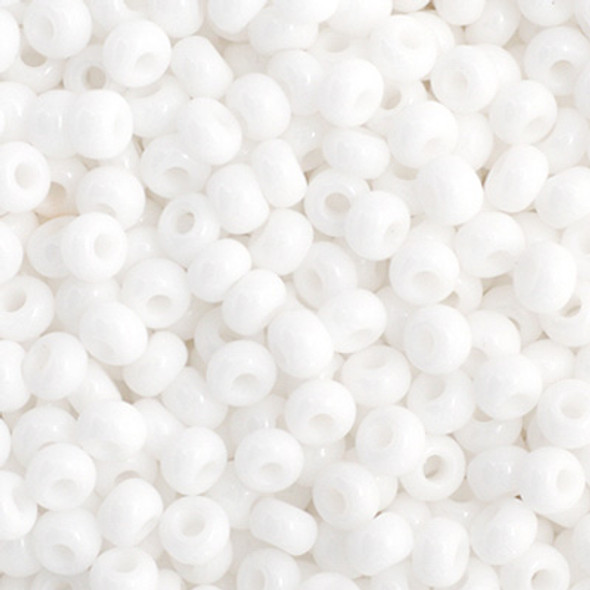 Czech Seed Bead 11/0 Opaque White 23g Vial