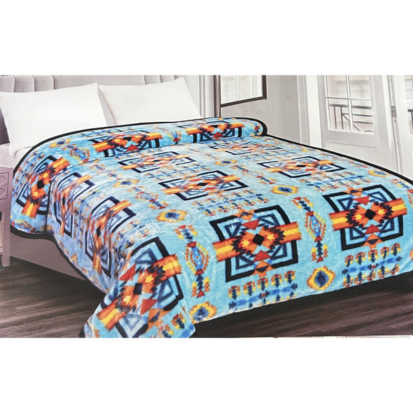 Cloud Soft Blanket Queen 2ply Chief Walking Water