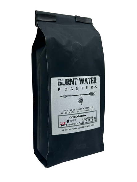 Burnt Water Roasters Coffee Colombian Blend 227g Dark Roast