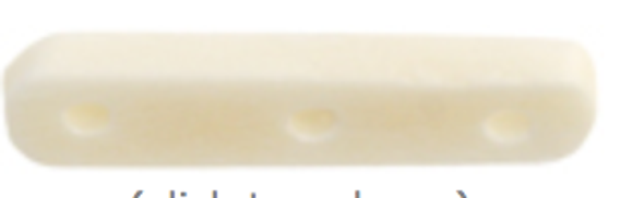 Bone Spacer White 3 Hole 25mm 10pcs