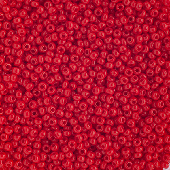 Czech Seedbead 10/0 500g  Opaque Medium Red