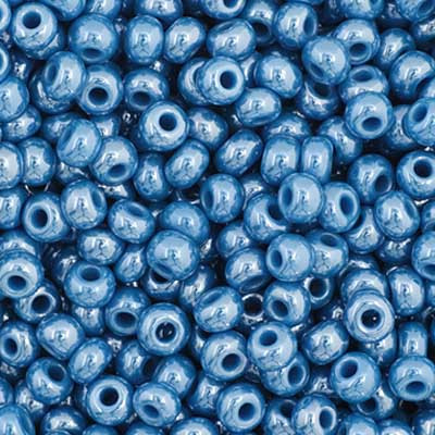 Czech Seed Bead 11/0 Opaque Dark Blue Luster 23g Vial