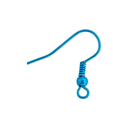 Fish Hooks Neon Turquoise - 50prs