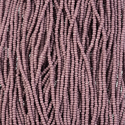 Beads Cut 11/0 Strung Opaque Mauve