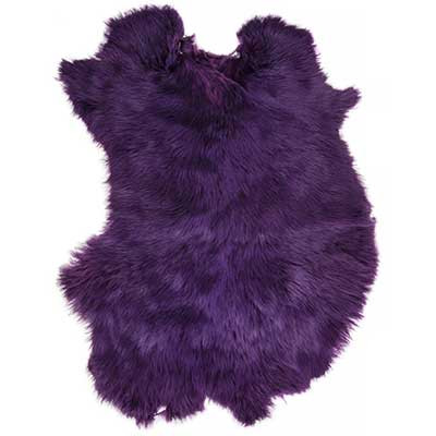 Fur Rabbit Fur Skin Dyed - Purple