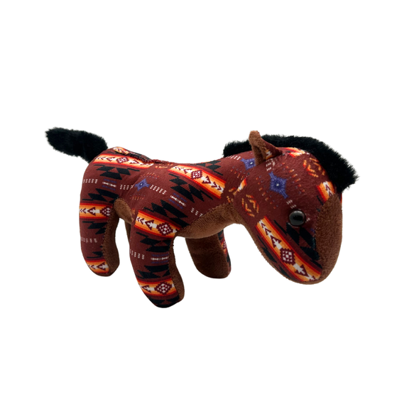 Plush Toy 10" Southwest Multicolors Design Horse