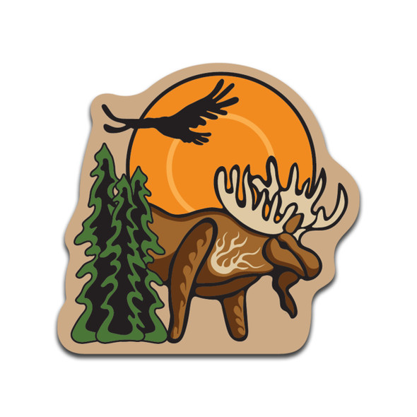 3D Magnet "Moose (Mooze)" Storm Angeconeb