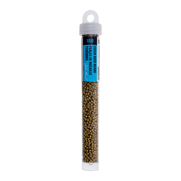 Czech Seed Bead 10/0 Gold Matt 22g Vial