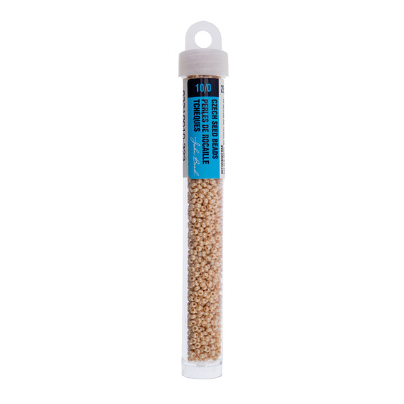 Czech Seed Bead 10/0 Ivory Luster 22g Vial