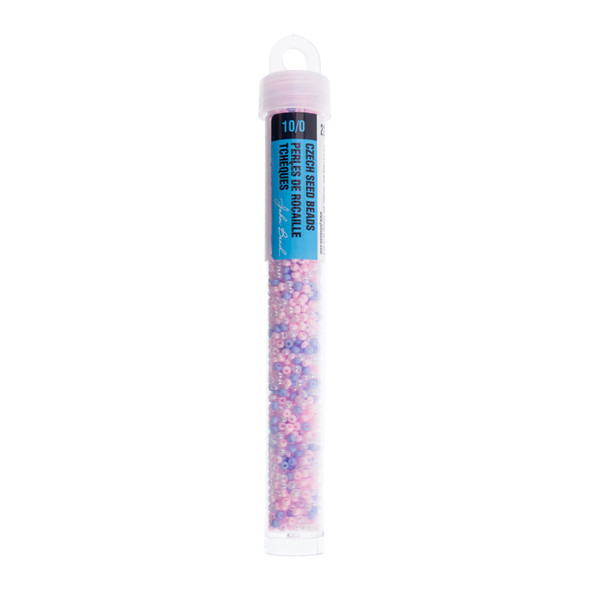 Czech Seed Bead 10/0  Cotton Candy Mix 22g Vial