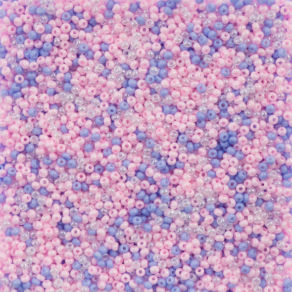 Czech Seed Bead 10/0  Cotton Candy Mix 22g Vial