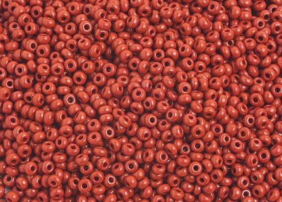 Czech Seed Beads 10/0 Strung Opaque Light Brown