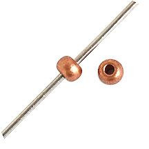 Czech Seed Beads 10/0 Strung Metallic Copper Matt