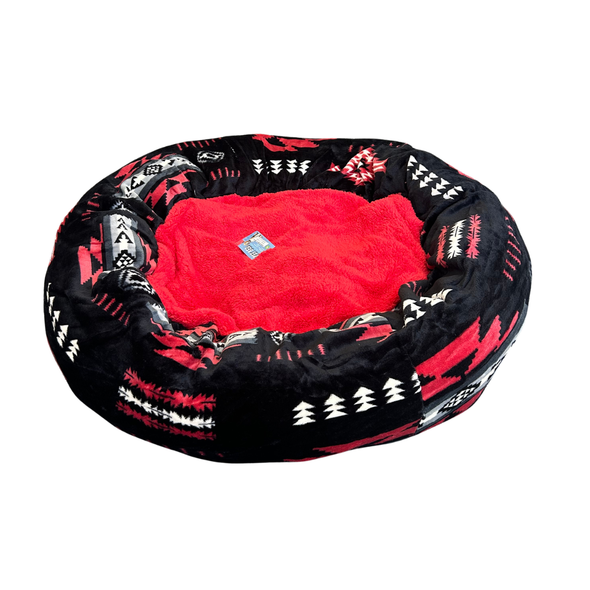 Sherpa Lined Pet Bed - 33"