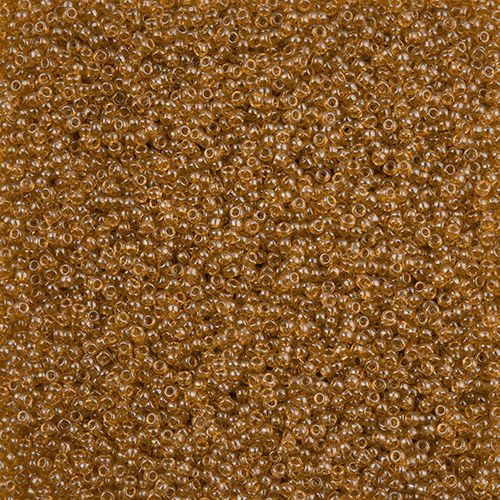 Czech Seed Bead 11/0 Crystal Brown Luster 23g Vial